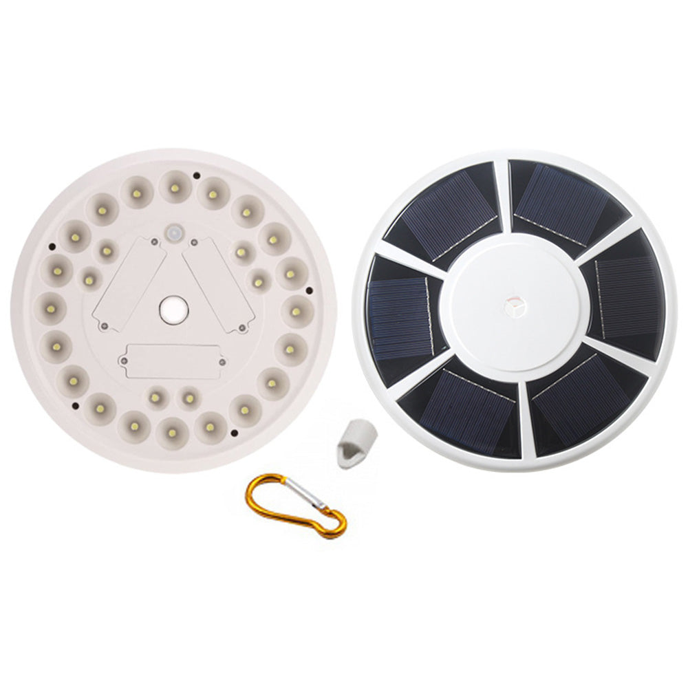 Solar Powered Flag Pole Light 26 LEDs Auto Active Super Bright Outdoor Camping Tent Light