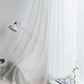 2Pcs 210x134cm Rod Pocket Sheer Curtain Voile Curtain Window Drape Privacy Draperies for Living Room