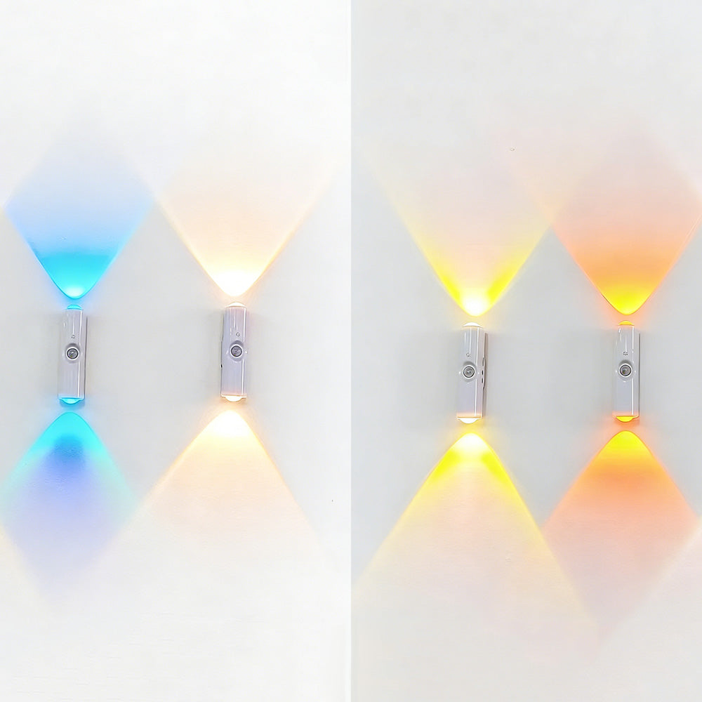 4X2 Pack RGB Motion Sensor Night Light