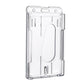 5 Pcs Clear PC Double Slot ID Card Holder