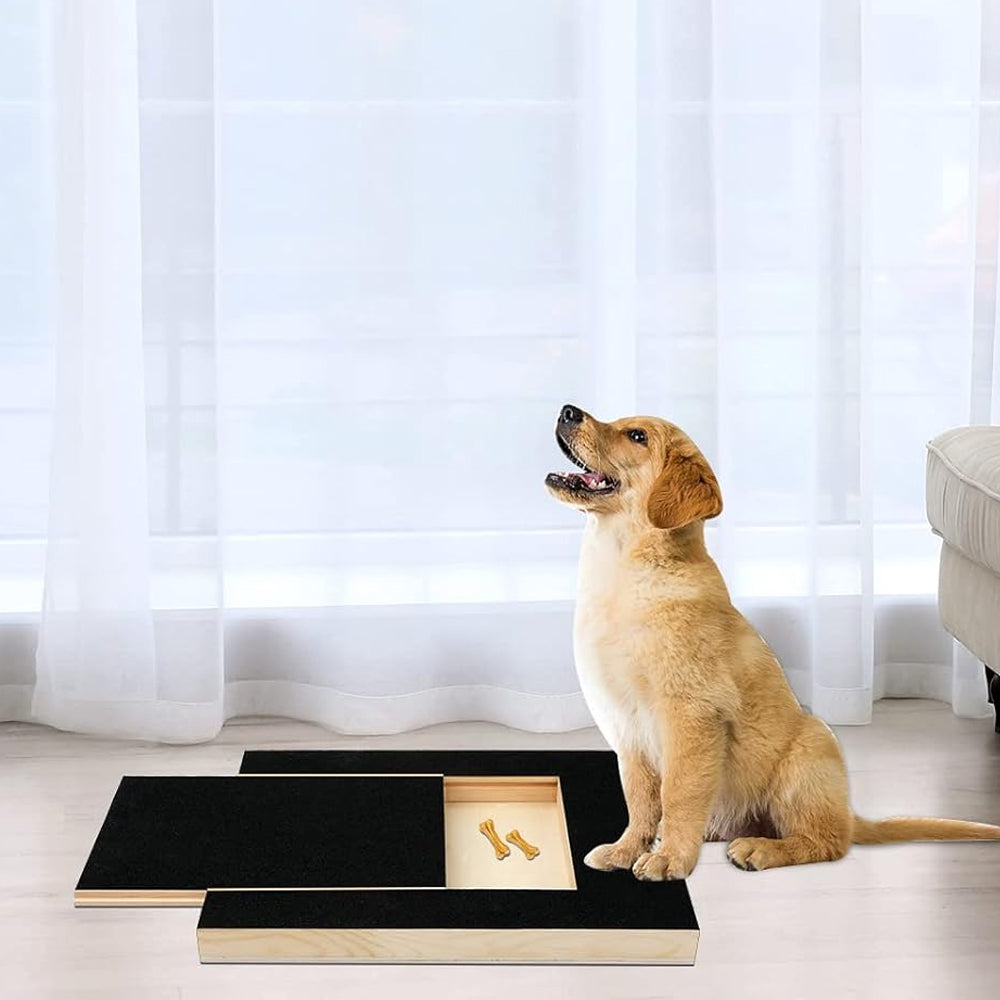 Dog Nails Scratch Pad for Dog Scratching Board with Treat Box Pet Nail Grinders