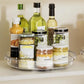 Clear Rotating Lazy Susan for Kitchen Bathroom Vanity Organization