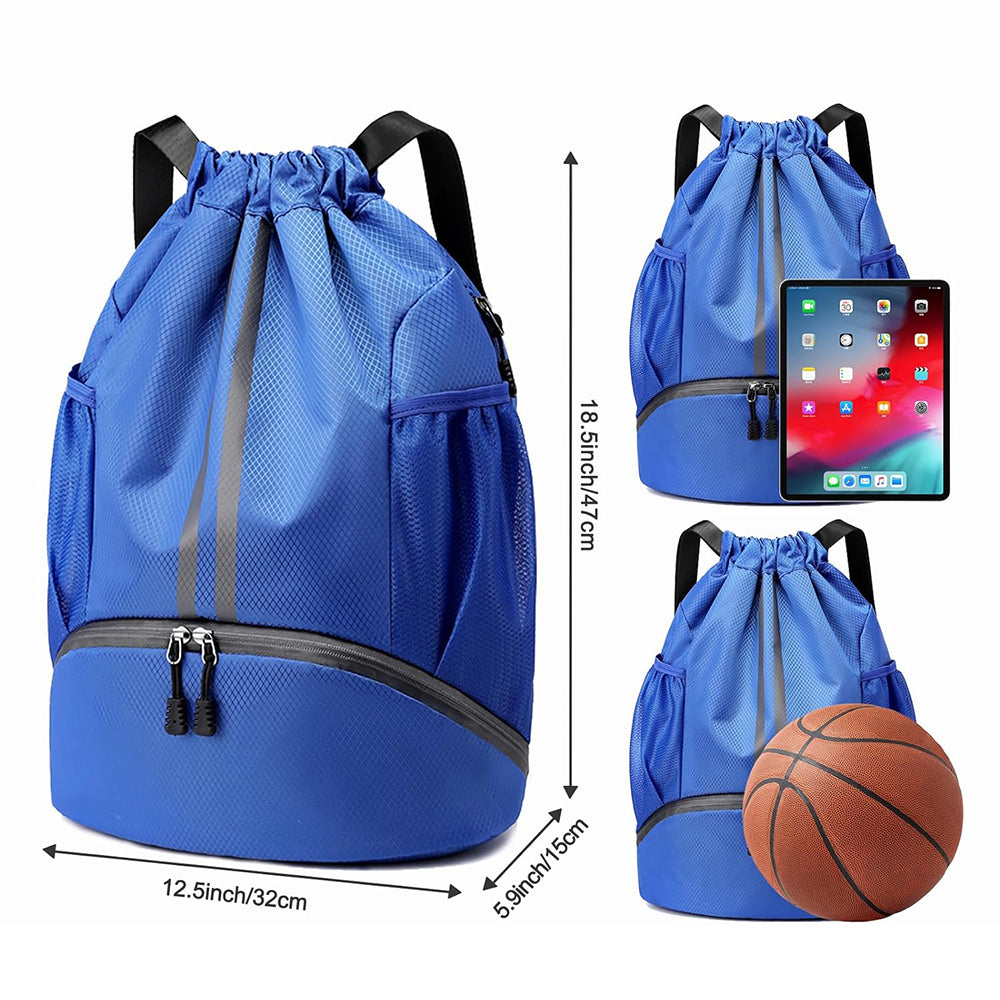 Sports Drawstring Backpack String Tote Gym Bag