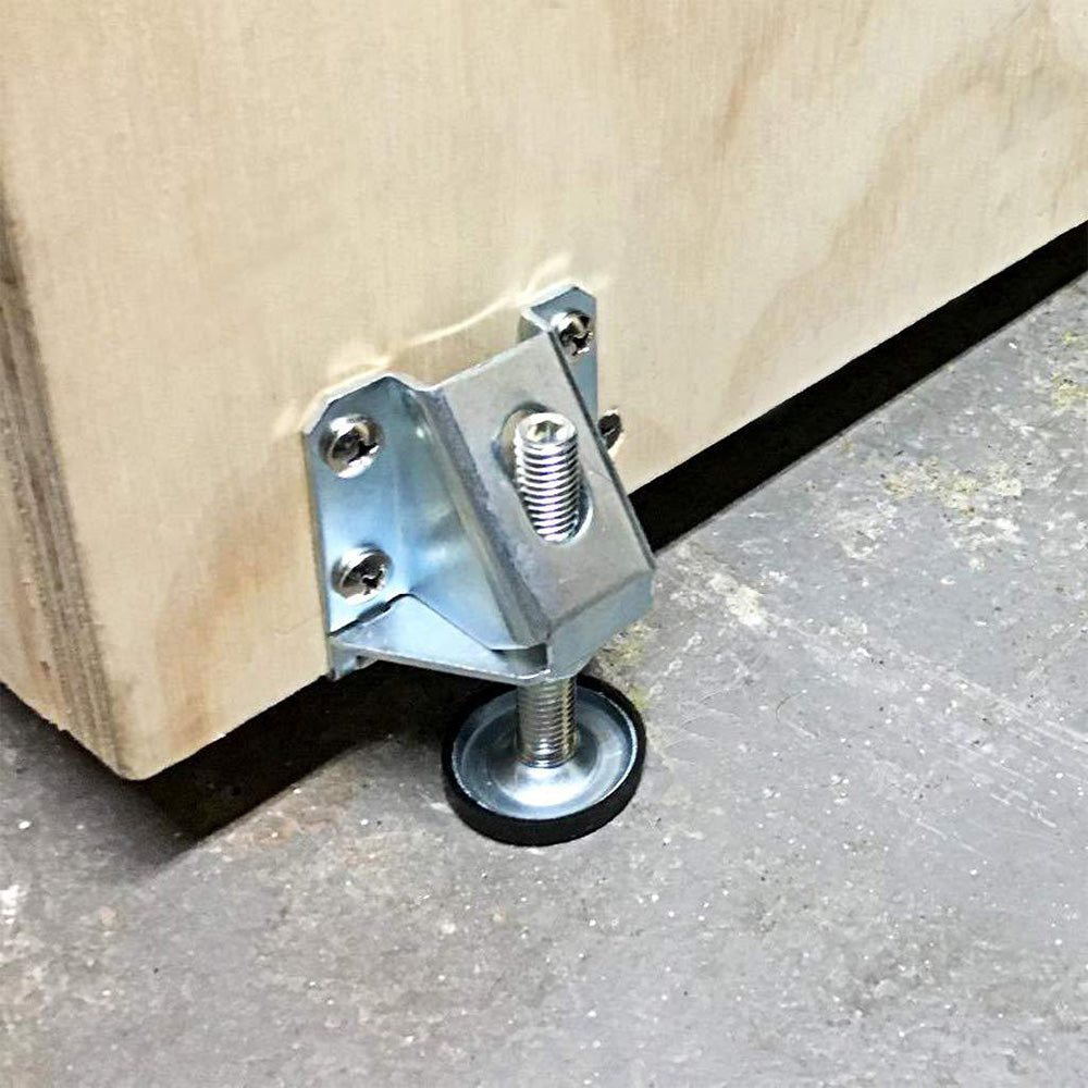 4-Pack Heavy Duty Adjustable Furniture Leveling Feet with Lock Nuts
