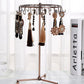 2Pcs Jewelry Rotating Ring Necklace Display Rack with 23 Hooks