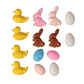 2Pcs Duck Egg Bunny Silicone Chocolate Molds