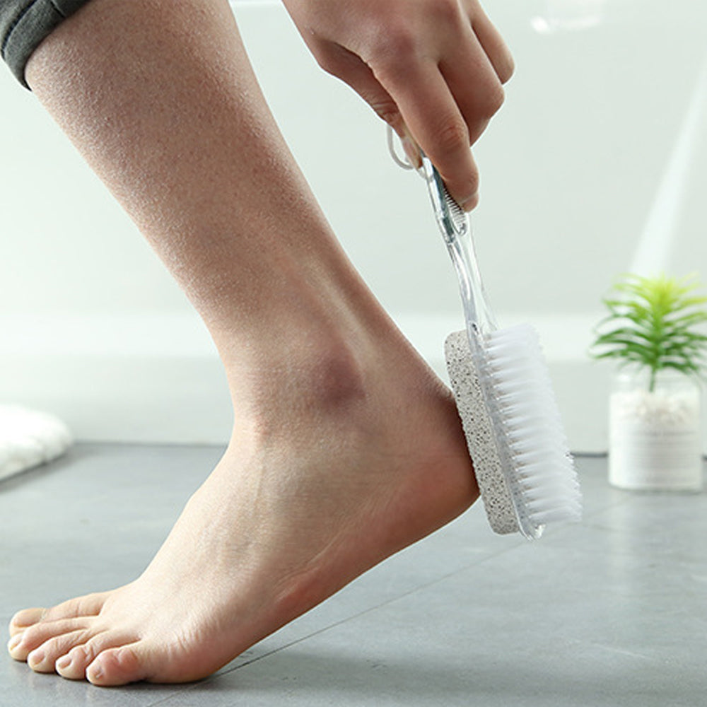 2Pcs 4 in 1 Foot Pumice Exfoliation Smoother Kit Cleaning Tools Set