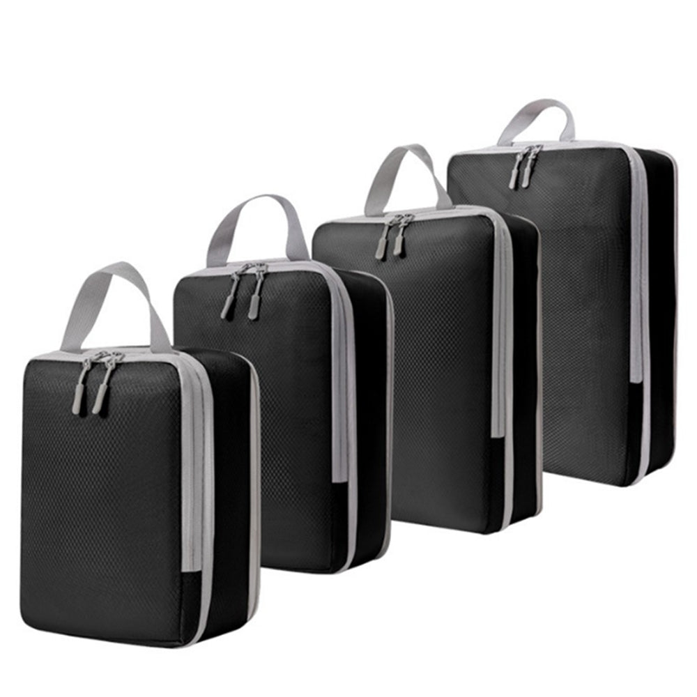 4Pcs Travel Storage Compression Luggage Bags Packing Cube Organizer
