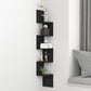 5 Tier Large Zigzag Corner Wall Mounted DVD CD Storage Display Shelf