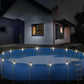 12 Pack Solar Water-Resistant Outdoor Swimming Pool Fence Light