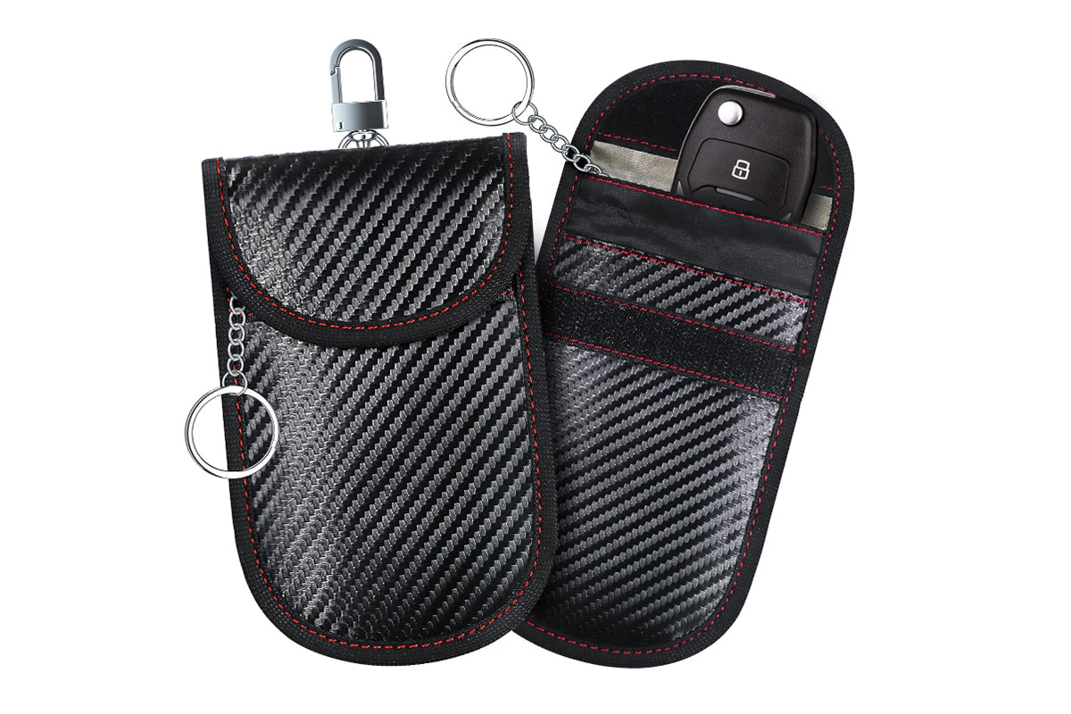 2Pcs RFID Blocking Faraday Bags Key Fob Protector Pouches