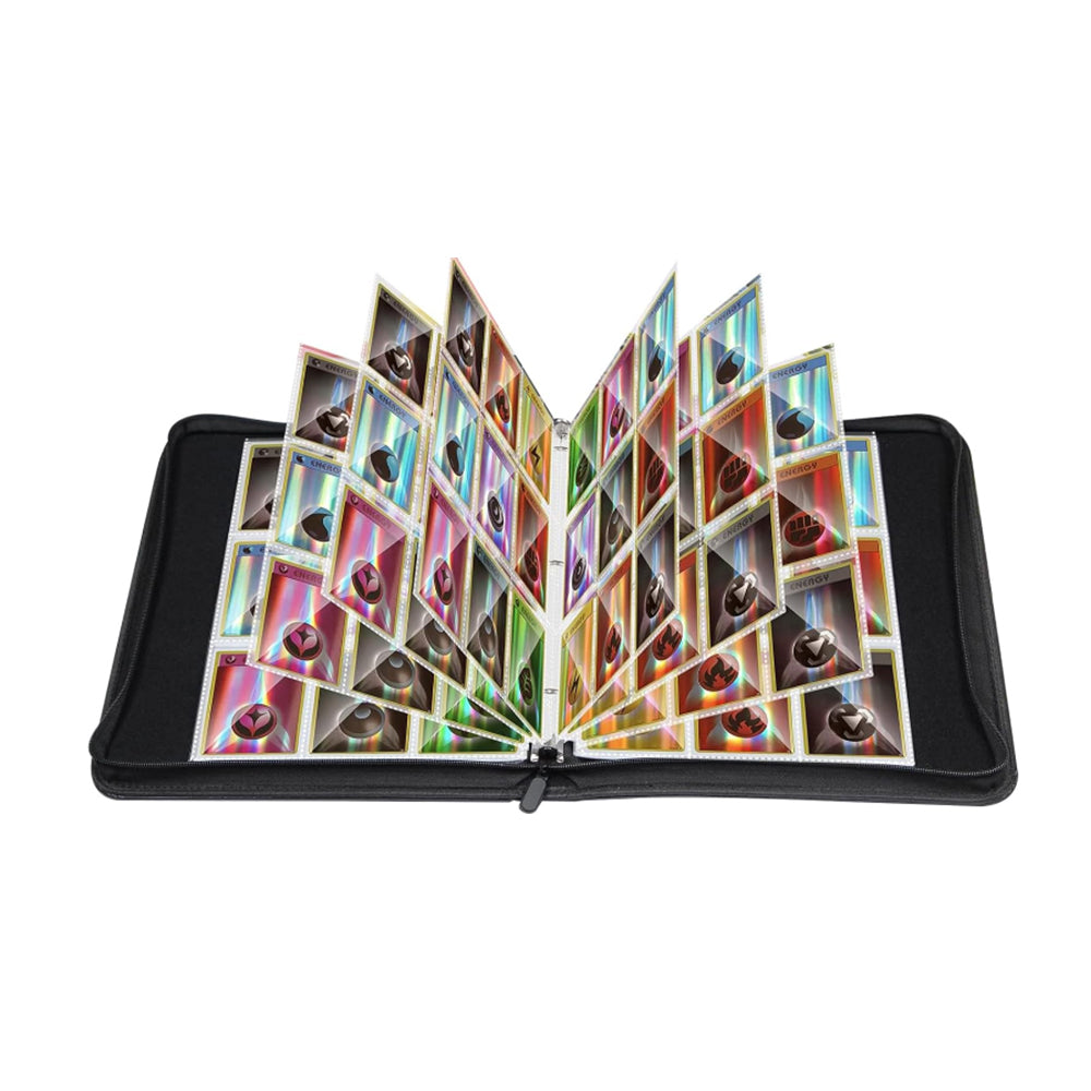 2Pcs 900 Slots 9 Pockets Card Album Collectors Folder Zipper Bag
