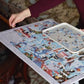 Foldaway Non-Slip Felt Puzzle Board for 500 and 1000-Piece Jigsaw Puzzle and Easy to Store and Organize