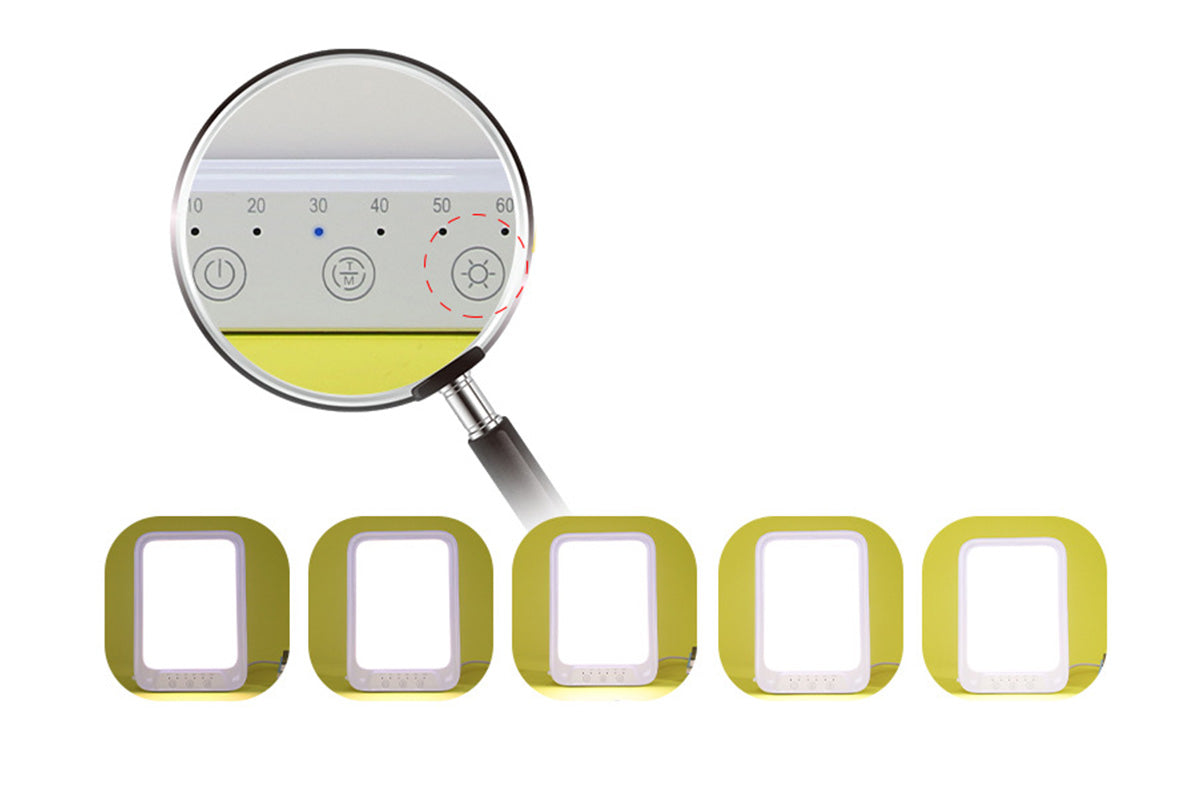 UV-Free Daylight Lamp with Adjustable Brightness for Boost Mood Sleep
