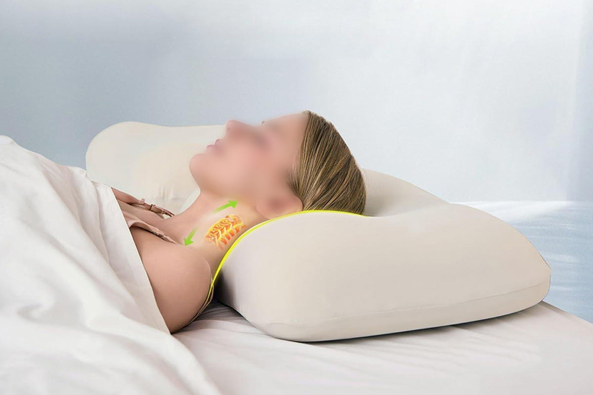 Cervical Neck Pillow Ergonomic Contour Pillow for Side and Back Sleepers