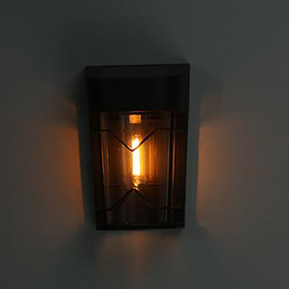 2Pcs Solar Fence Light Water-resistant Outdoor Wall Lamp