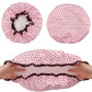 4 Pack Shower Caps Reusable Bathroom Hair Cover for Women Elastic Waterproof