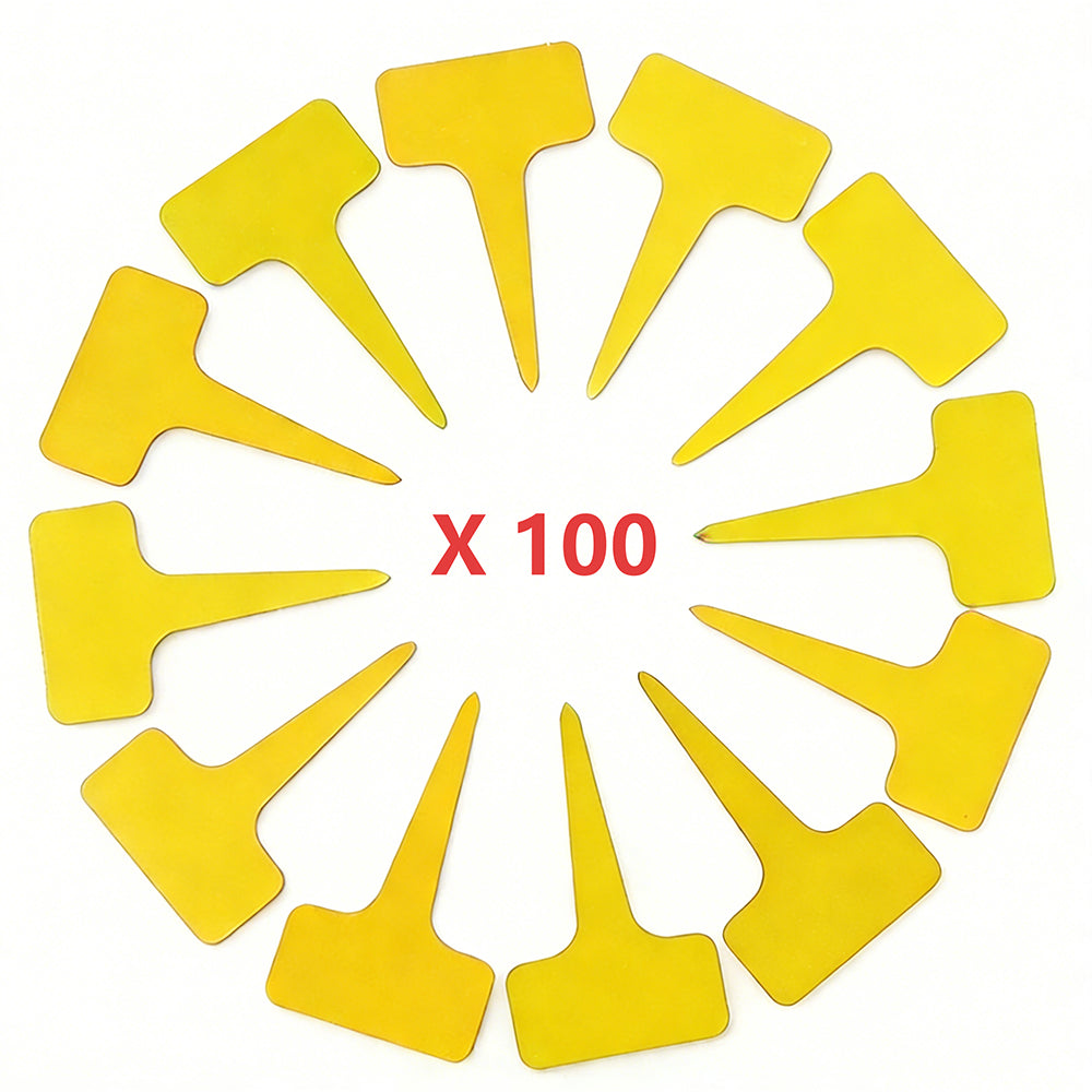 100 Pack T-Type Plastic Plant Labels Pot Marker Garden Markers Reusable