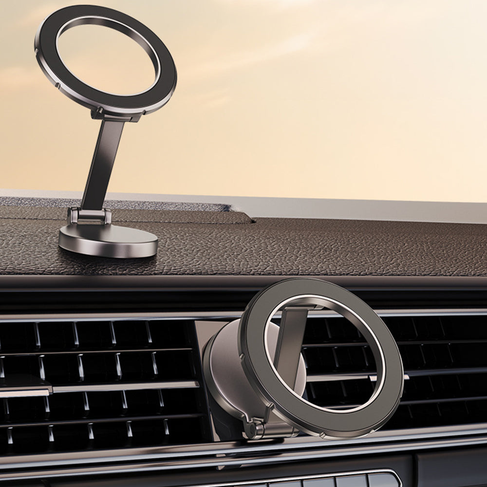 2Pcs Metal Magnetic Foldable Car Phone Holder