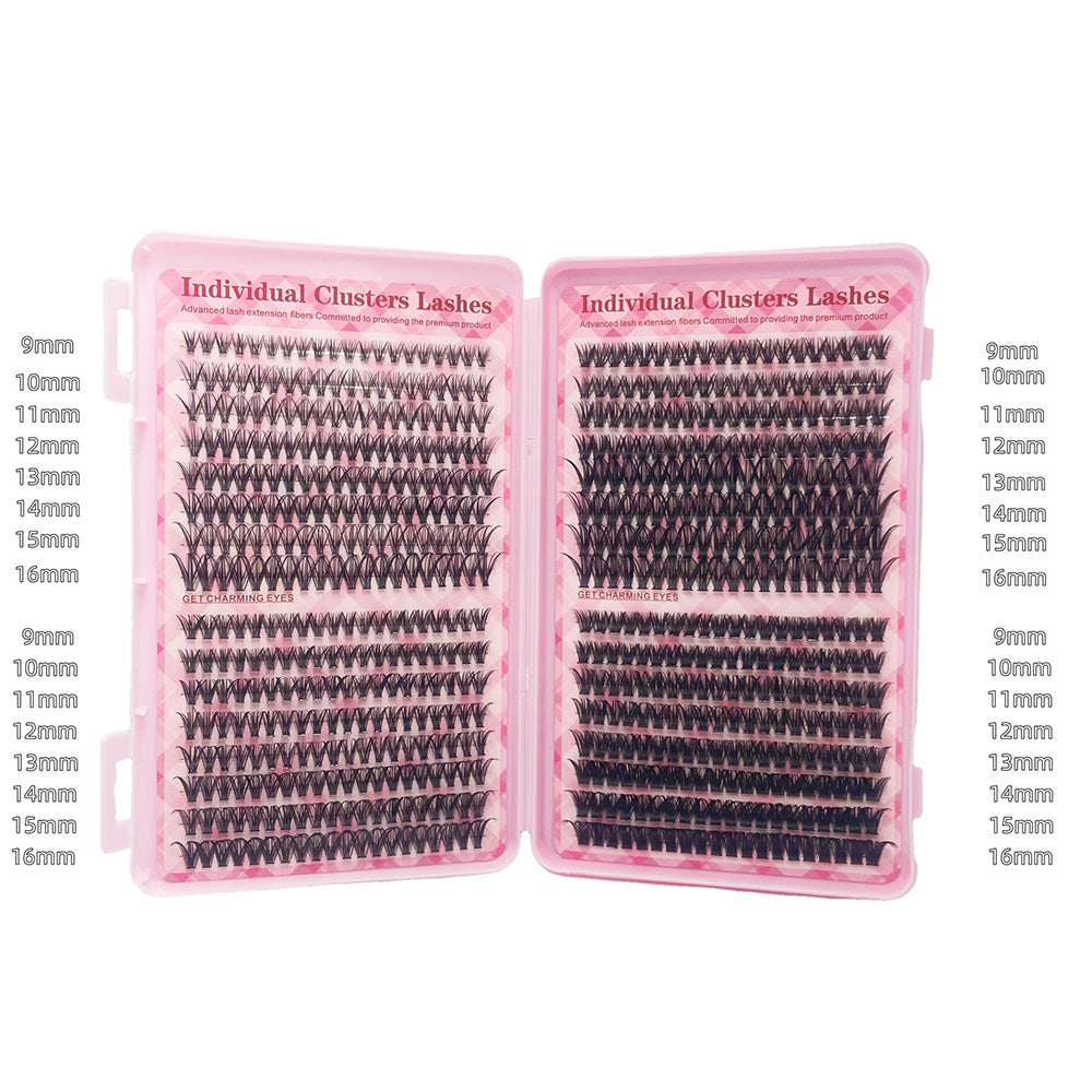 640Pcs Eyelashes Eye Lashes Natural Long Makeup False Eyelashes