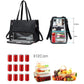 2-in-1 Tote Travel Bag and Wallet with Insulated Lunch Compartment
