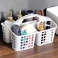 4 PCS Shower Caddy with Handle 3 Compartments Plastic Organizer Basket for Bathroom Kitchen