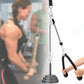Home Gym Weight Pulley System Cable Machine Attachment Arm Strength Training Kit Black