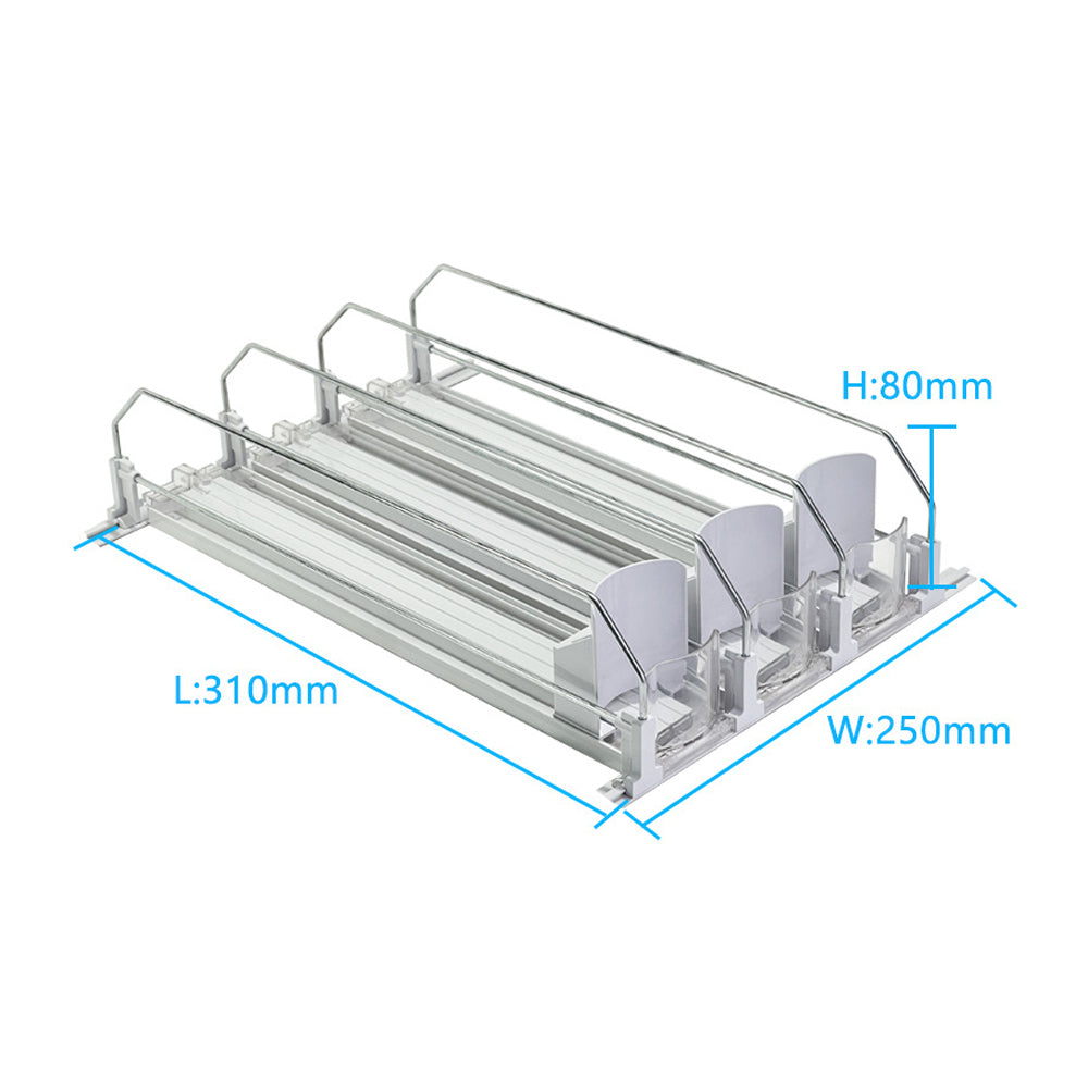 Drink Organizer for Fridge Automatic Pusher Glide Soda Can Dispenser