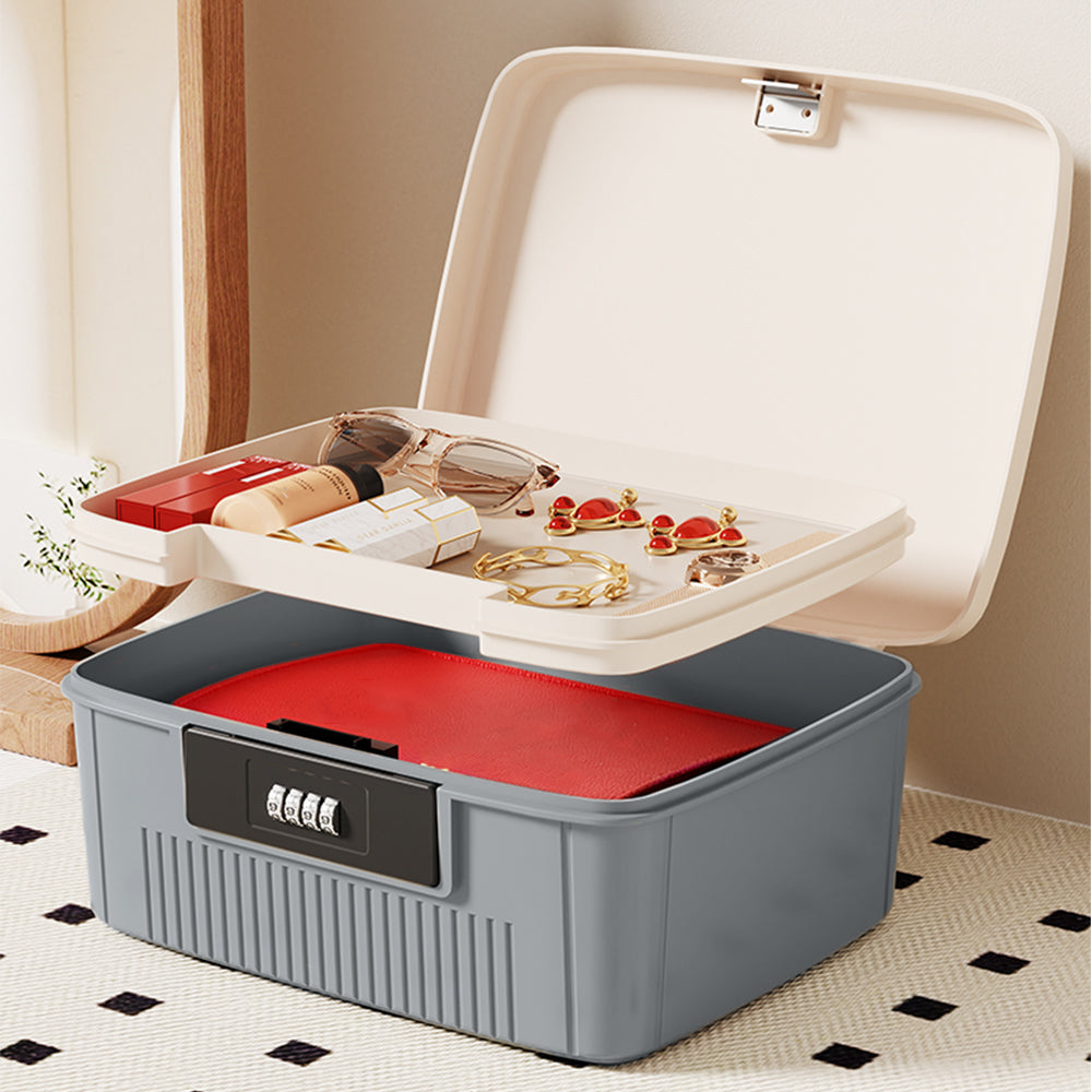 4-Digit Combination Lock Key Security Storage Case