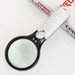 Double Lens Magnifying Glass with Light Handheld Loupe for Reading