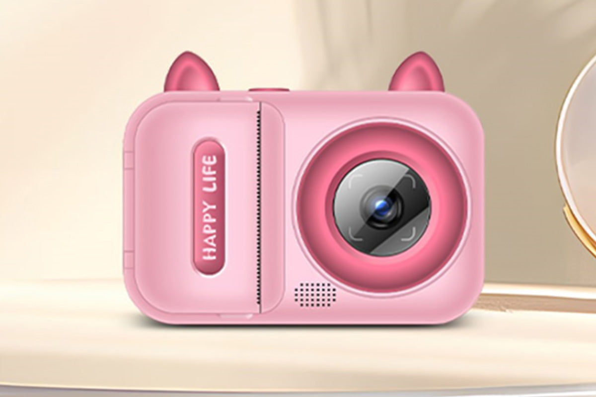 Toy Camera 1080P Instant Digital Print Camera with 1 Roll Printing Paper