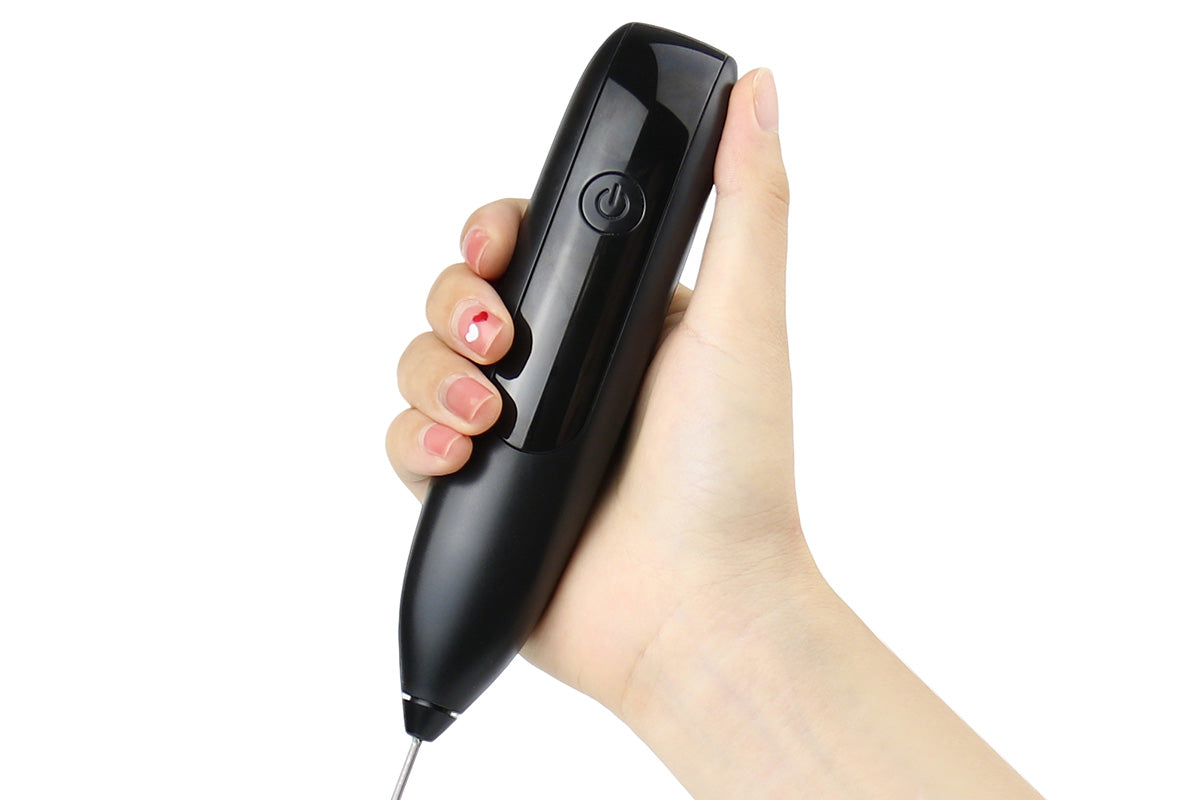 Rechargeable Handheld Milk Frother with Stand for Coffee Lattes Cappuccinos