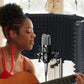 5 Panel Microphone Isolation Shield Vocal Booth Recording Sound Absorbing Foams