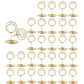 60Pcs Table Card Clip Stand for Party Wedding Decor- Silver and Gold