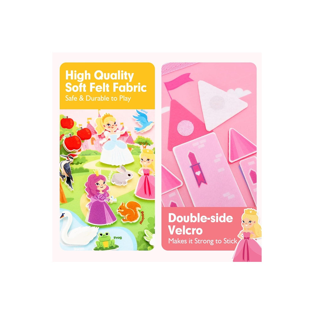 Busy Board Sensory Education Book Felt Bag Toy DIY Learning Activity