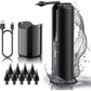 Electric Ear Cleaner with 4 Modes IP67 Waterproof 2000mAh Rechargeable Earwax Removal Kit Black