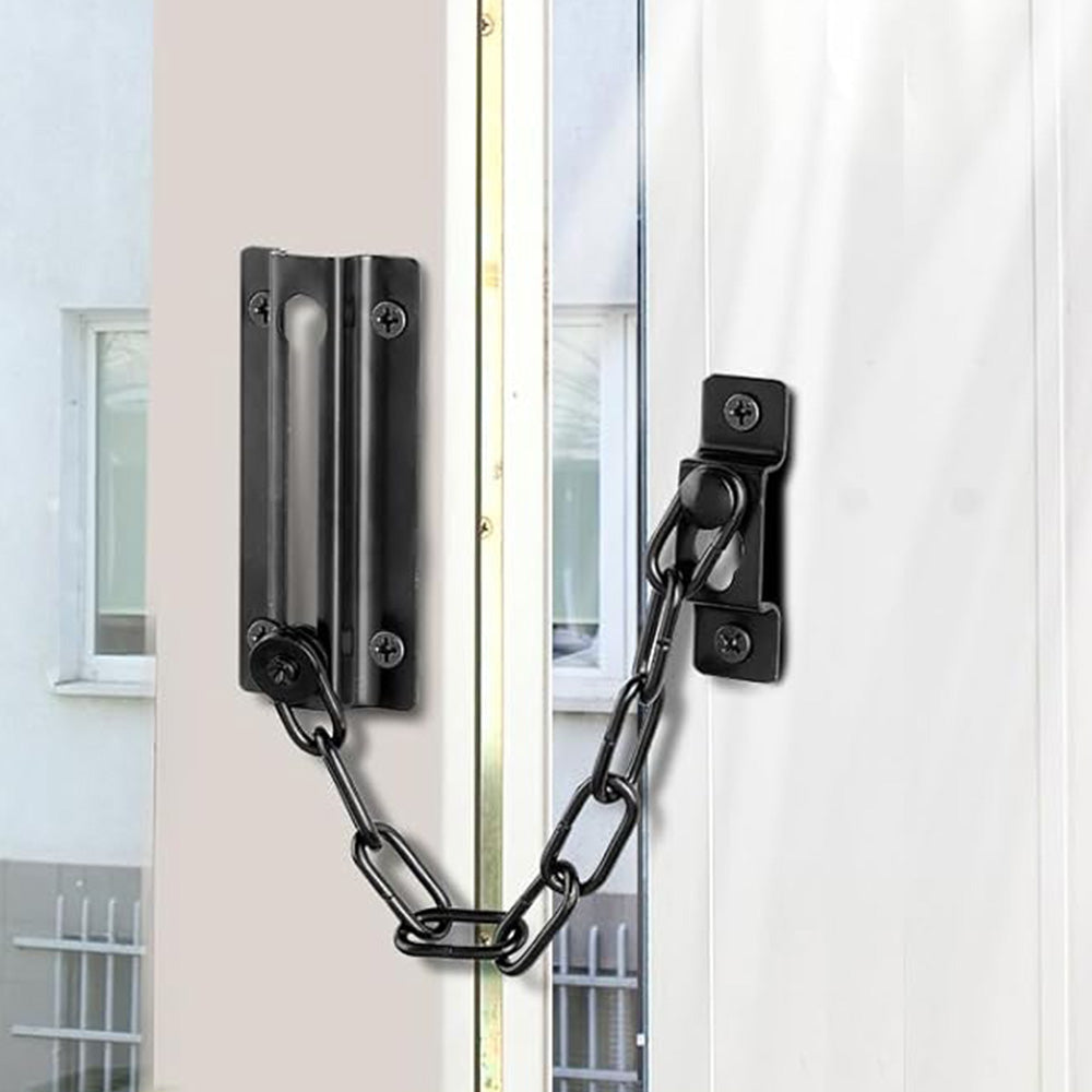 2 Pack Door Security Chain Lock Strong Door Chain Lock with 12 Screws for Wood Door
