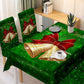 2Pcs Christmas Dining Chair Covers Stretch Removable Washable Dining Room Chair Protector Slipcover