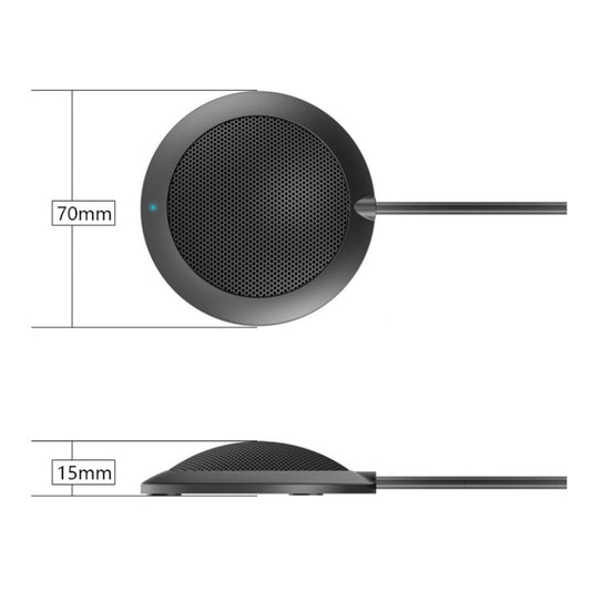 Conference USB Microphone Computer Desktop Mic with LED Indicator Plug and Play