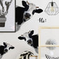 Funny Peeking Cow Wall Stickers Cute Animal Wall Decals