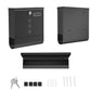 Wall Mounted Large Capacity Metal Mailbox with Key Lock Rust-Resistant Parcel Post Box