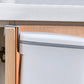 9L Kitchen Wall-Mounted Trash Can with Sliding Lid Seamless Sticker