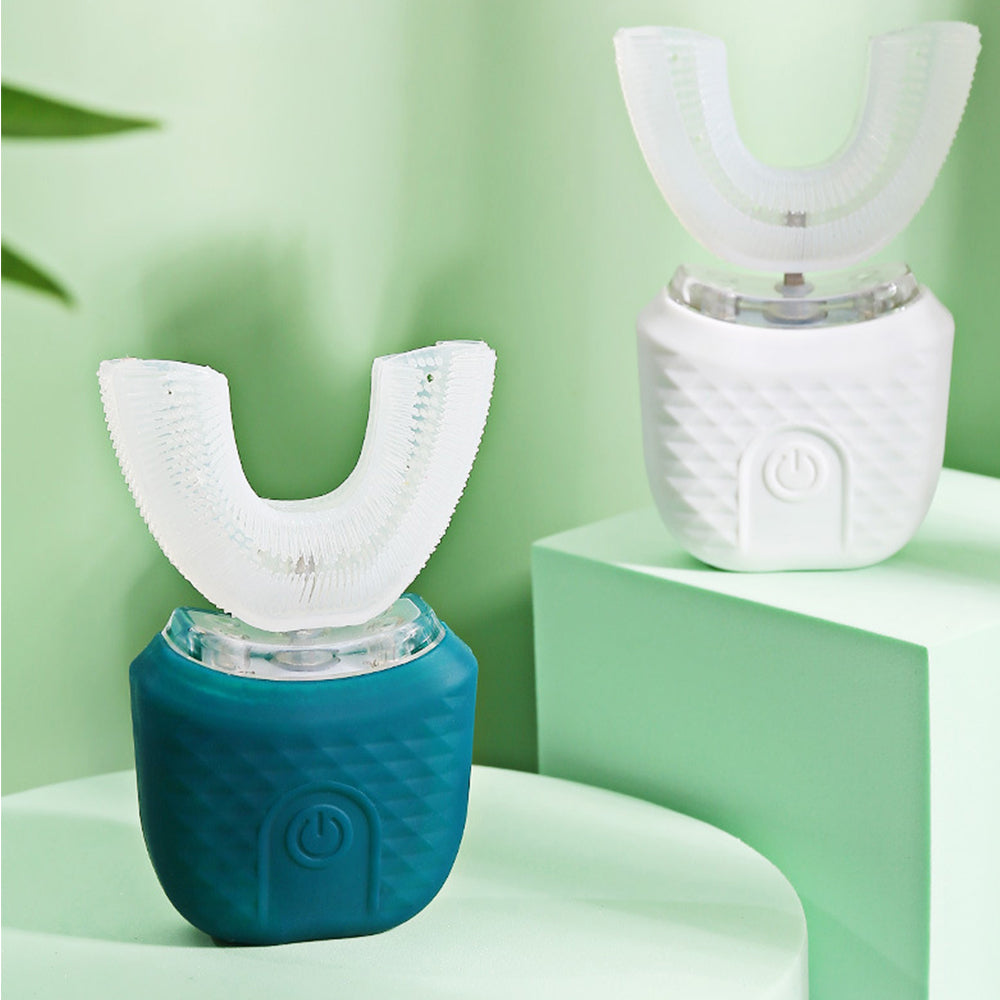 U-Shaped Electric Toothbrush Hands-Free Automatic Toothbrush with Charging Base