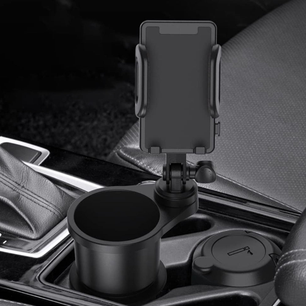 2-in-1 Adjustable 360 Degree Universal Car Phone and Cup Holder