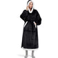 Fleece Long Blanket Hoodie with Giant Pocket and Belt Wearable Hooded Blanket
