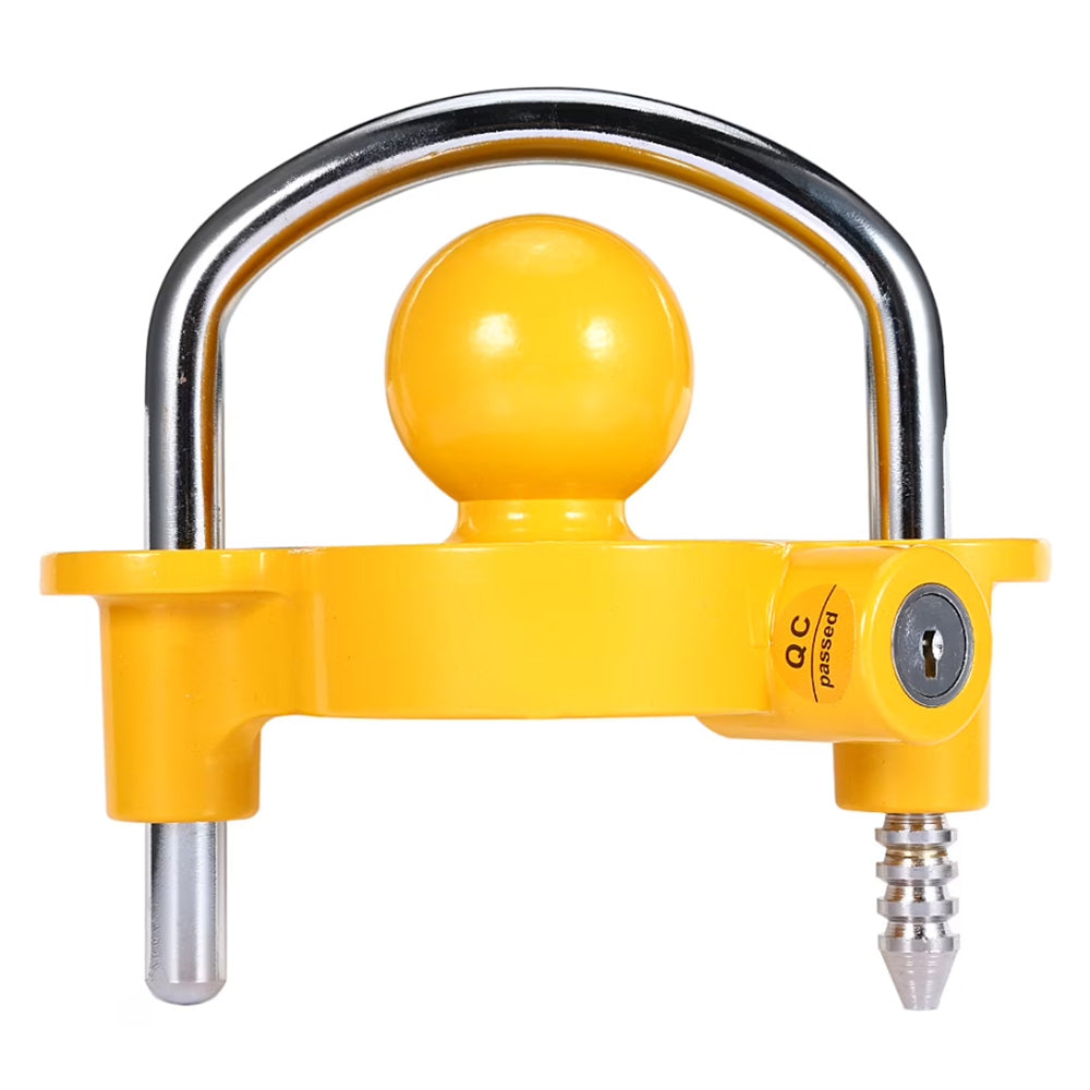 Adjustable Trailer Coupler Lock for 4.76cm 5.08cm and 5.87cm Hitches for RV Camper and Boat Trailers