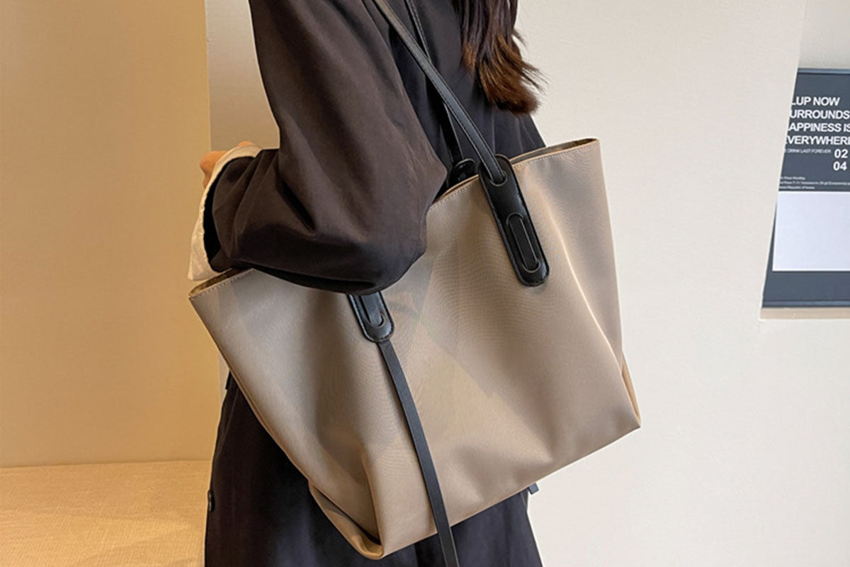 Large Capacity Tote Bag Laptop Shoulder Bag for Daily Commute Work School Shopping