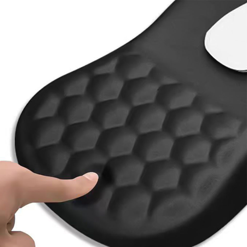 Ergonomic Mouse Pad with Wrist Support Massage Design Non Slip PU Base for Office Desk