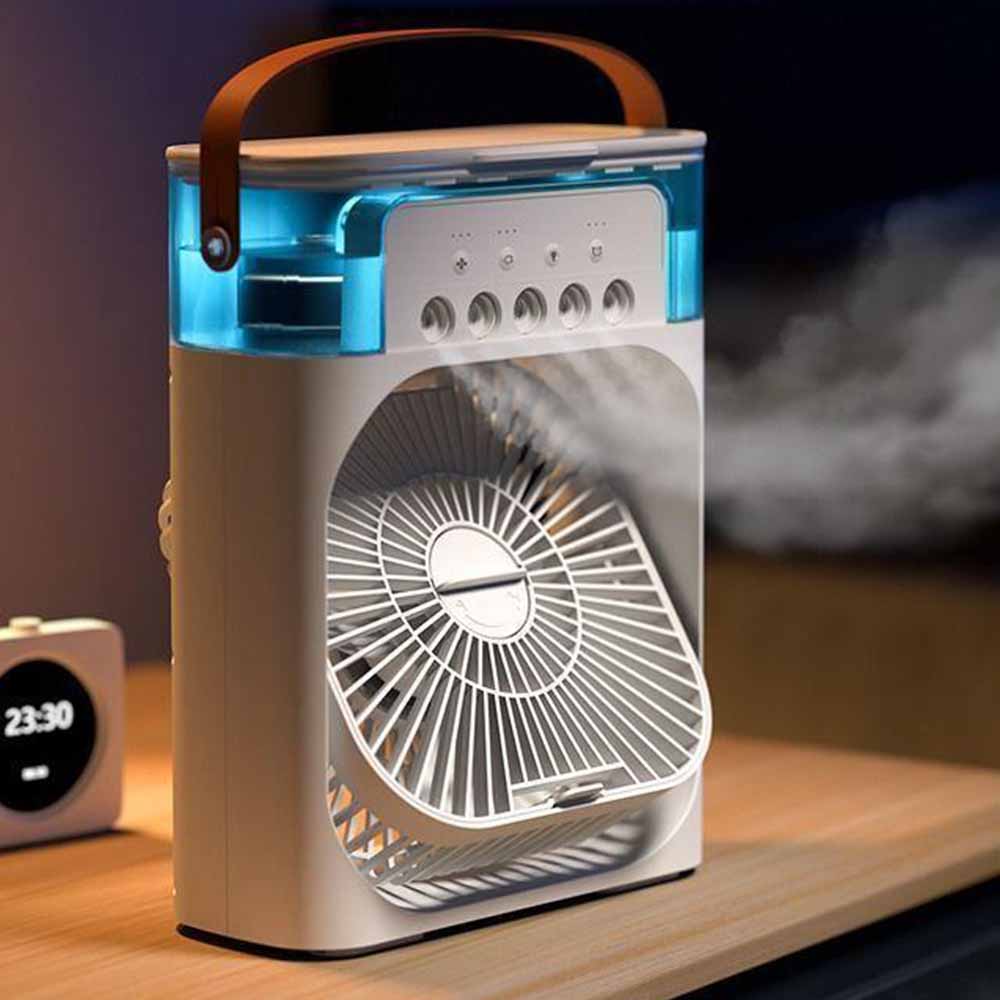 Air Cooler USB Misting Fan 3 Speeds 500ML Water Tank Desk Fan