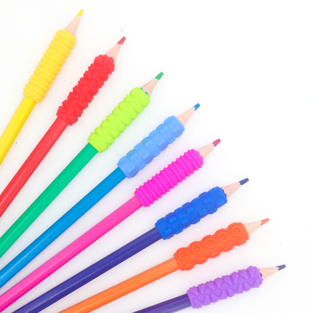 Silicone Textured Sensory Pencil Grip Fidget Toy